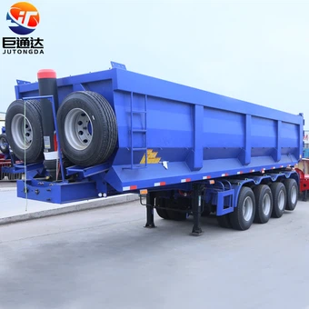 4 محاور مقطورة تفريغ خلفية ثقيلة