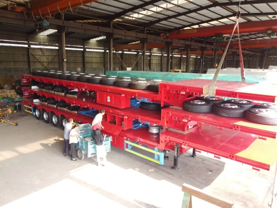 High Gooseneck Flatbed Trailer