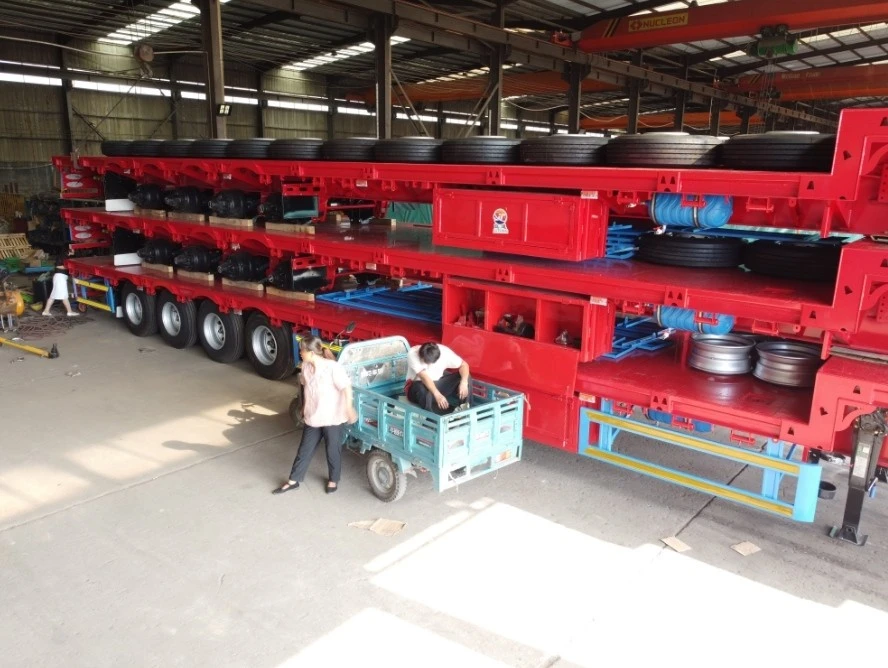 High Gooseneck Flatbed Trailer