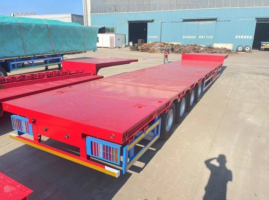 High Gooseneck Flatbed Trailer