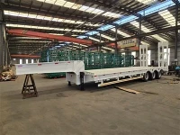 3 محاور 70T مقطورة منخفضة السرير Lowbay Trailer